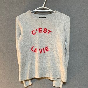 Merino Wool C’est La Vie Sweater